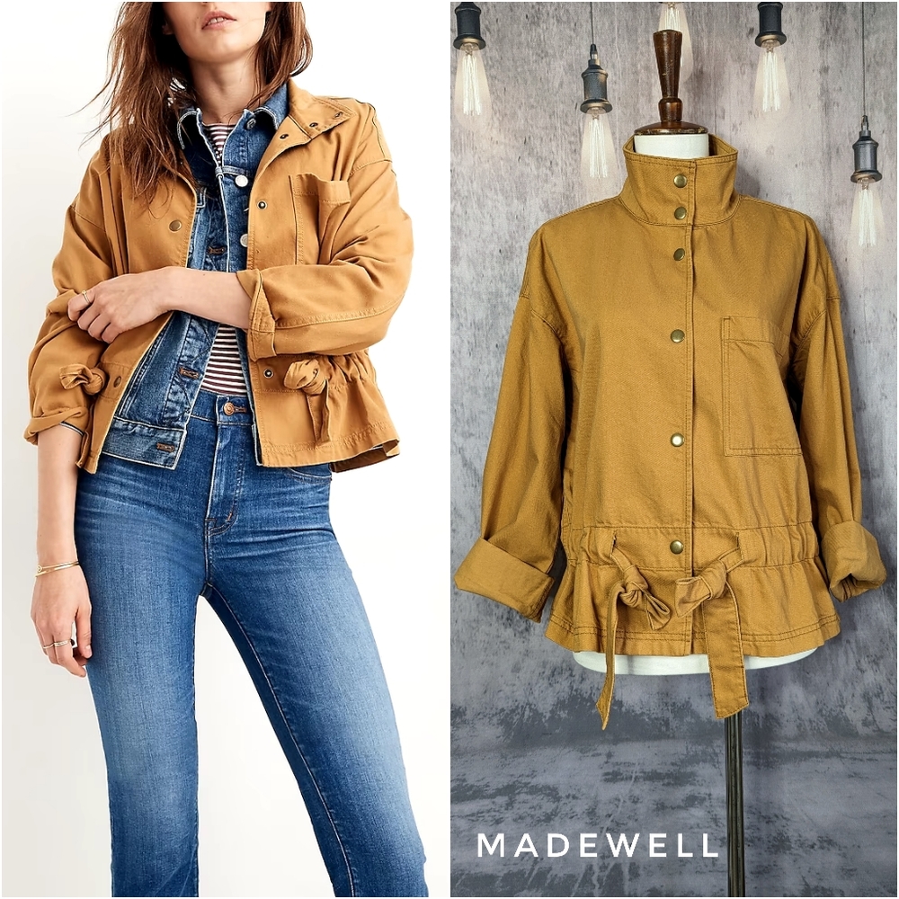 Madewell Southlake Military Jacket, size XXS, Dark Sahara